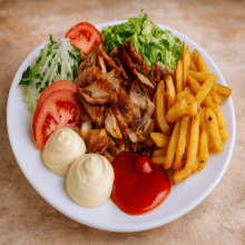 Döner Kebap farfurie